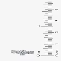 (G / I1) Womens 2 CT. T.W. Lab Grown White Diamond 14K Gold Round Engagement Ring