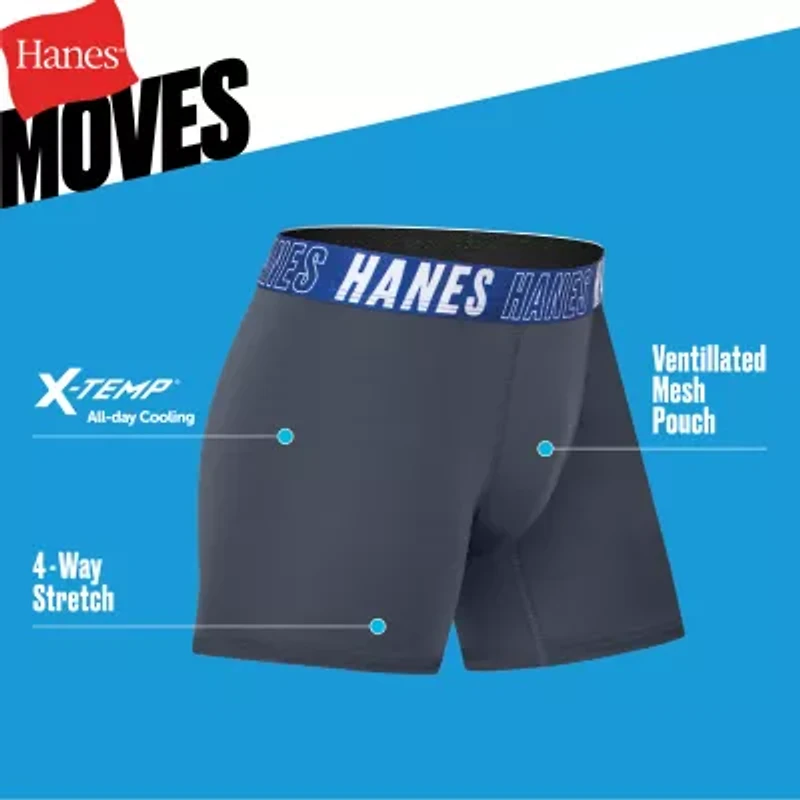 Hanes Moves Little & Big Kid Boys 5 Pack Boxer Briefs Bux92b