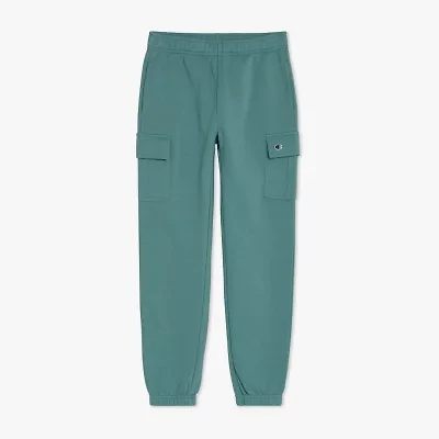 Champion Big Girls Mid Rise Cuffed Fleece Jogger Pant