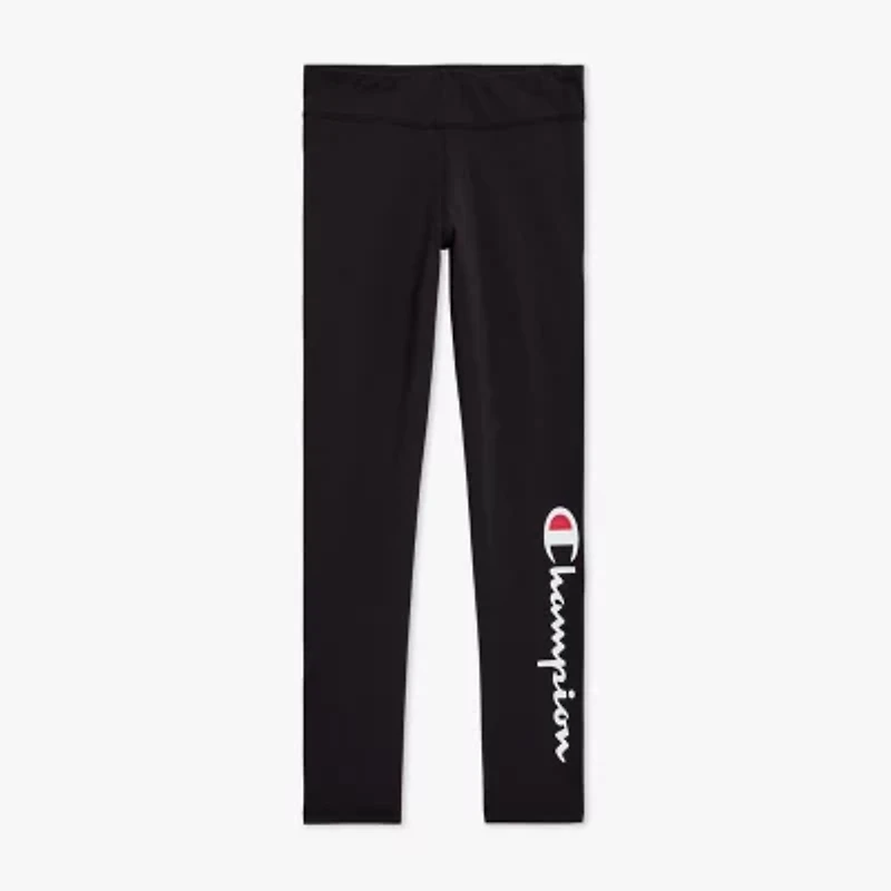 Champion Big Kid Girls Mid Rise Active Full Length Leggings