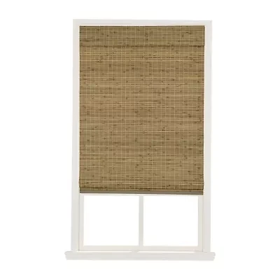 Home Basics Hampton Bamboo Cut-to-Width Light-Filtering Cordless Woven Wood Shade