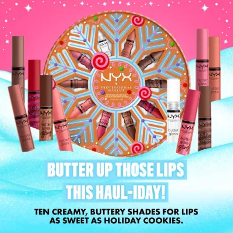 NYX Professional Makeup Frosted Cookie Butter Gloss Kit ($60 Value)