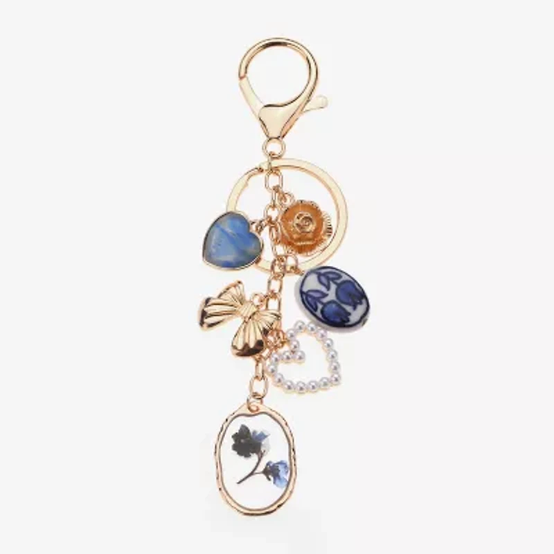 Arizona Bow Flower Heart Bag Charm