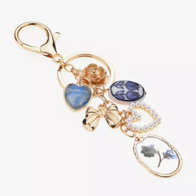Arizona Bow Flower Heart Bag Charm