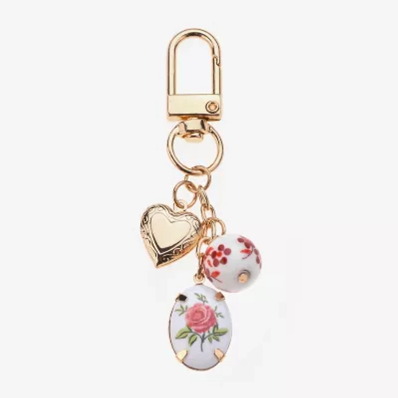 Arizona Flower Heart Bag Charm