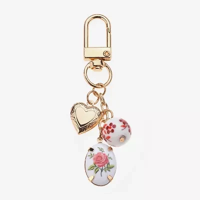 Arizona Flower Heart Bag Charm