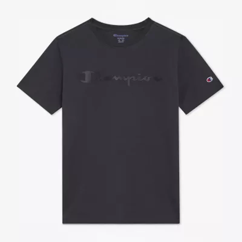 Champion Big Kid Boys Crew Neck Short Sleeve Regular Fit Graphic T-Shirt
