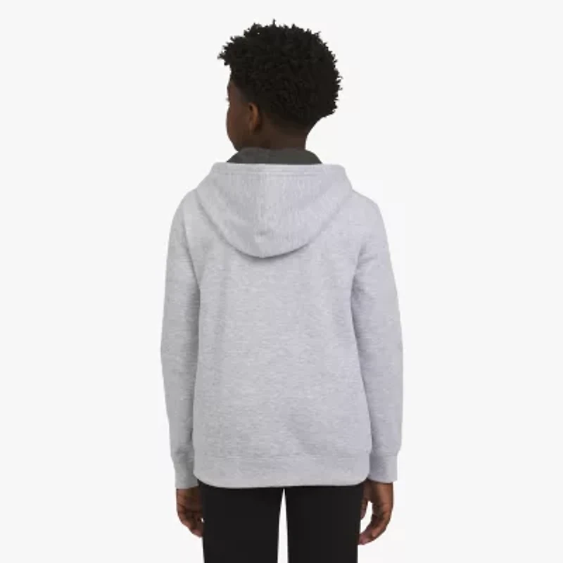 Champion Big Kid Boys Long Sleeve Embroidered Fleece Zipper Active Hoodie