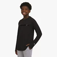 Champion Big Kid Boys Crew Neck Long Sleeve Regular Fit Graphic T-Shirt