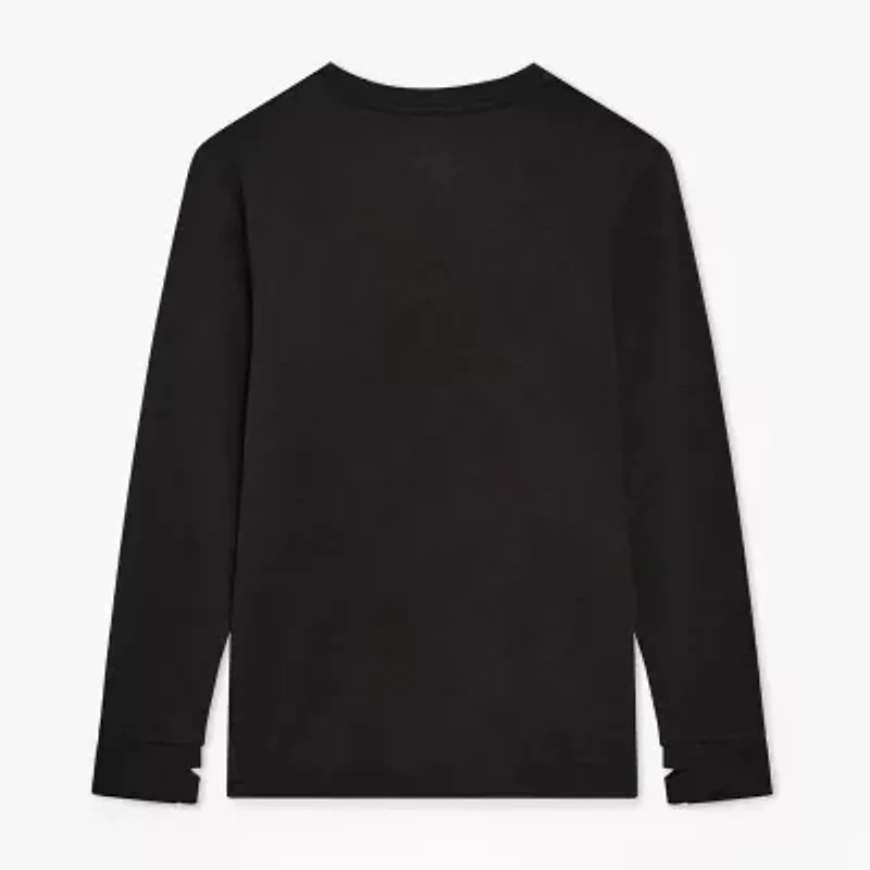 Champion Big Kid Boys Crew Neck Long Sleeve Regular Fit Graphic T-Shirt