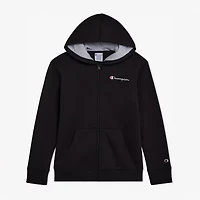 Champion Big Kid Boys Long Sleeve Embroidered Fleece Zipper Active Hoodie