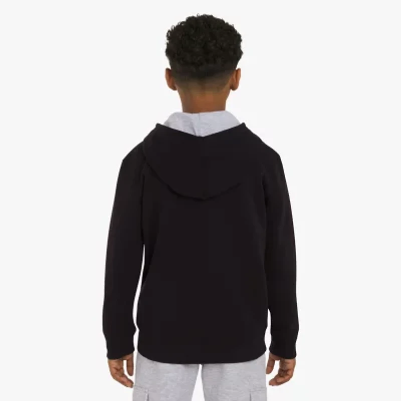 Champion Big Kid Boys Long Sleeve Embroidered Fleece Zipper Active Hoodie