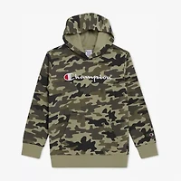 Champion Big Kid Boys Long Sleeve Embroidered Fleece Active Hoodie