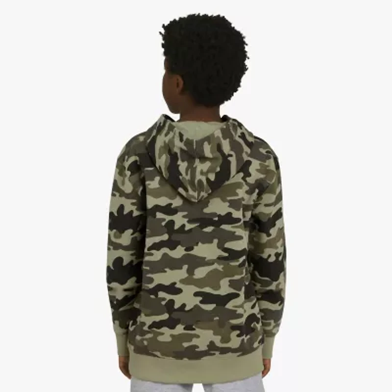 Champion Big Kid Boys Long Sleeve Embroidered Fleece Active Hoodie