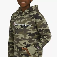 Champion Big Kid Boys Long Sleeve Embroidered Fleece Active Hoodie