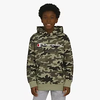 Champion Big Kid Boys Long Sleeve Embroidered Fleece Active Hoodie