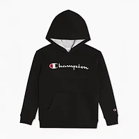 Champion Big Kid Boys Long Sleeve Embroidered Fleece Hoodie