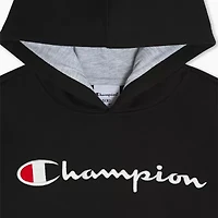 Champion Big Kid Boys Long Sleeve Embroidered Fleece Hoodie