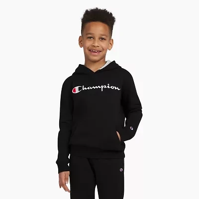 Champion Big Kid Boys Long Sleeve Embroidered Fleece Hoodie