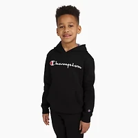 Champion Big Kid Boys Long Sleeve Embroidered Fleece Hoodie