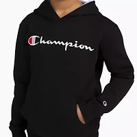 Champion Big Kid Boys Long Sleeve Embroidered Fleece Hoodie