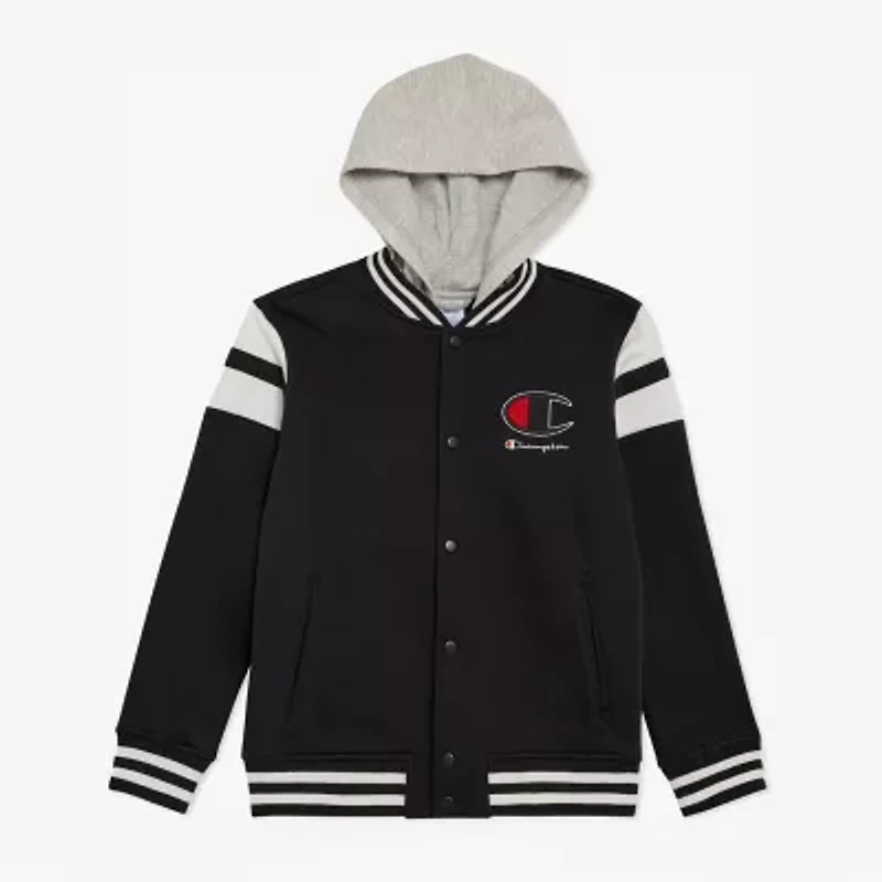 Champion Big Kid Boys Fleece Midweight Varsity Jacket