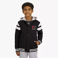 Champion Big Kid Boys Fleece Midweight Varsity Jacket