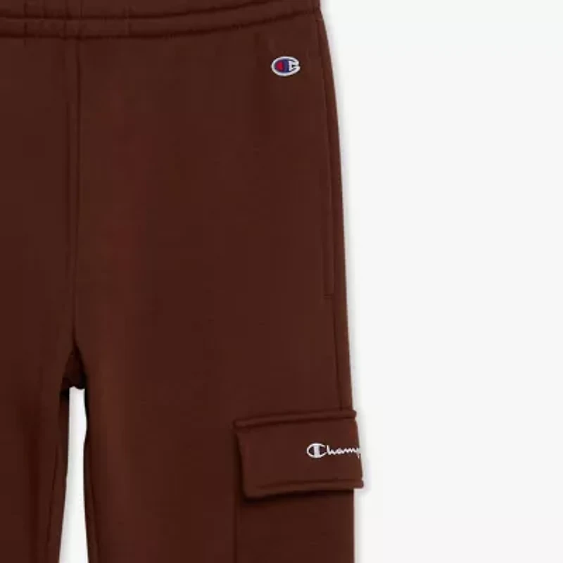 Champion Big Kid Boys Cuffed Mid Rise Regular Fit Fleece Jogger Pant