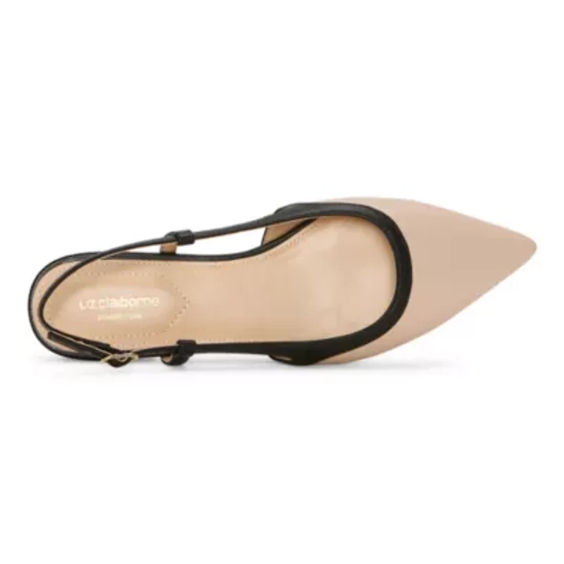 Liz Claiborne Samson Womens Pointed Closed Toe Ballet Flats