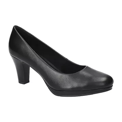 Easy Street Equinox Womens Round Stiletto Heel Pumps