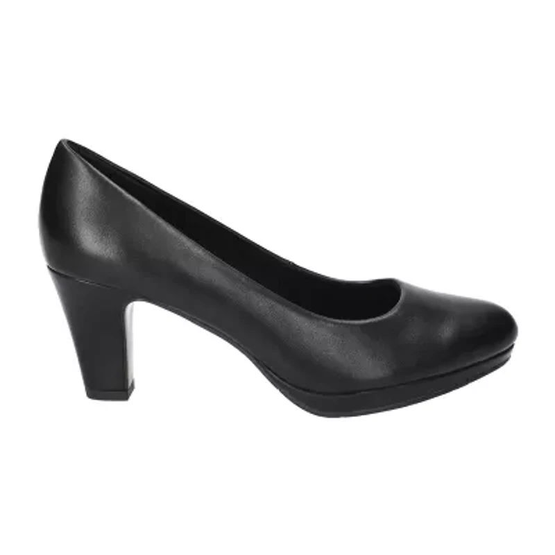 Easy Street Equinox Womens Round Stiletto Heel Pumps