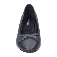 Easy Street Kata Womens Round Stiletto Heel Pumps Narrow Width