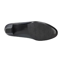 Easy Street Kata Womens Round Stiletto Heel Pumps Narrow Width