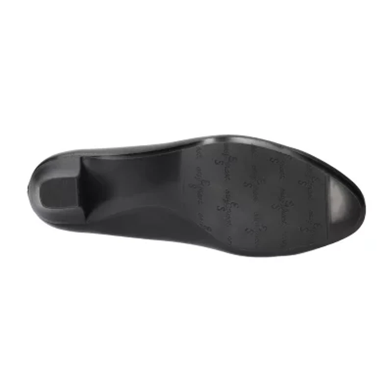 Easy Street Kata Womens Round Stiletto Heel Pumps