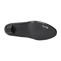 Easy Street Kata Womens Round Stiletto Heel Pumps