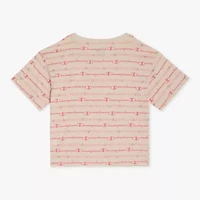 Champion Big Kid Girls Crew Neck Short Sleeve Loose Fit Graphic T-Shirt