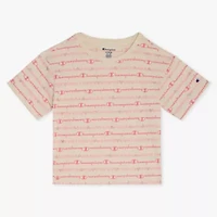 Champion Big Kid Girls Crew Neck Short Sleeve Loose Fit Graphic T-Shirt