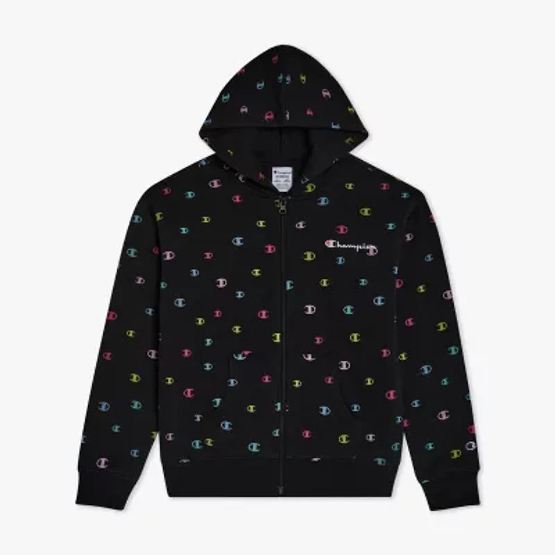 Champion Big Kid Girls Long Sleeve Fleece Zipper Active Hoodie
