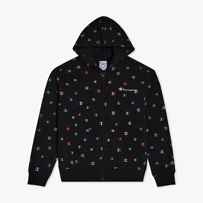 Champion Big Kid Girls Long Sleeve Fleece Zipper Active Hoodie