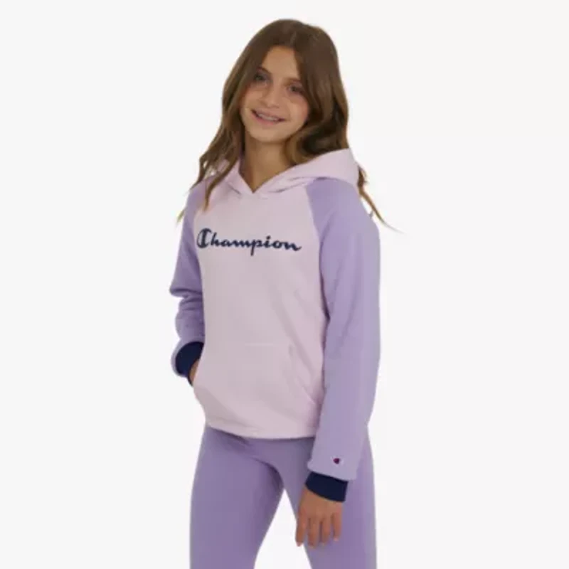 Champion Big Kid Girls Long Sleeve Fleece Active Hoodie