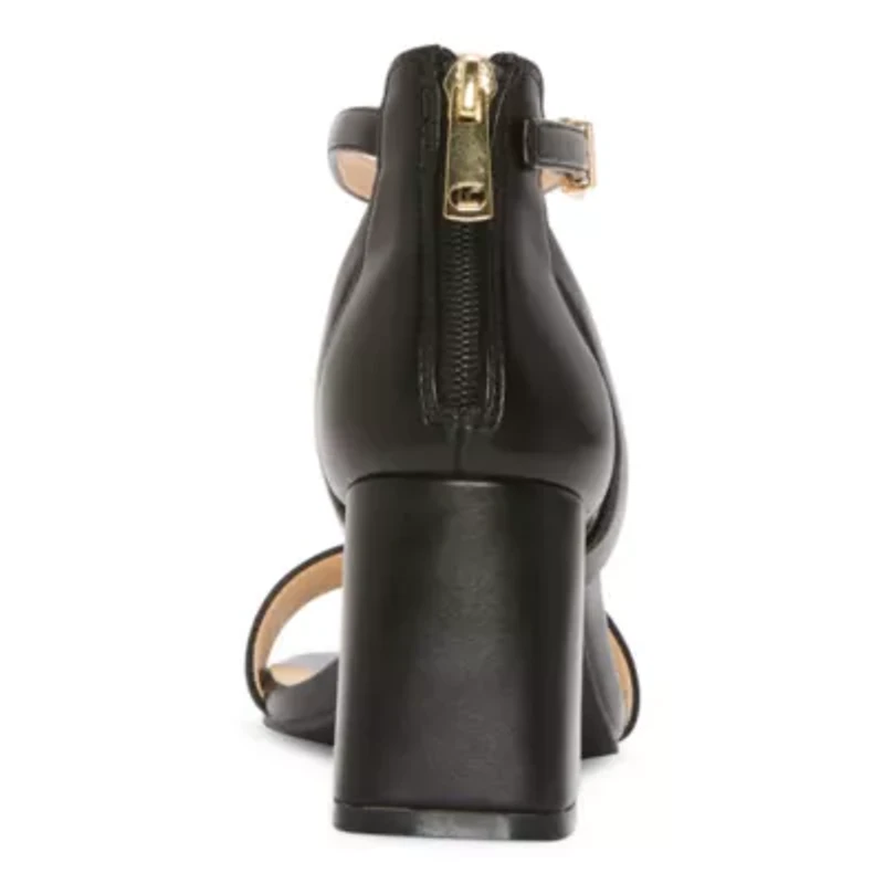 Liz Claiborne Harnie Womens Round Open Toe Block Heel Pumps