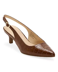 Liz Claiborne Keith Womens Pointed Closed Toe Kitten Heel Pumps