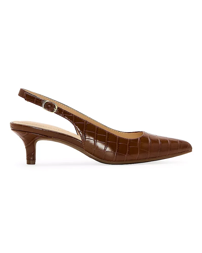 Liz Claiborne Keith Womens Pointed Closed Toe Kitten Heel Pumps