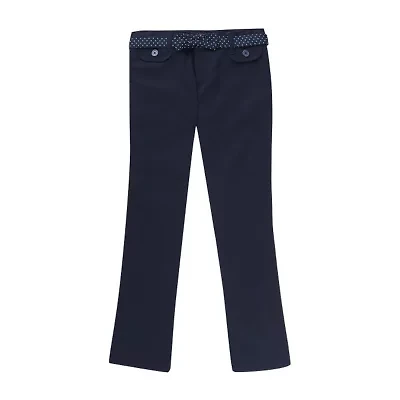 French Toast Little & Big Kid Girls Bootcut Mid Rise Straight Fit Flat Front Pant