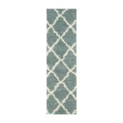 Safavieh Dallas Shag Collection Caris Geometric Runner Rug