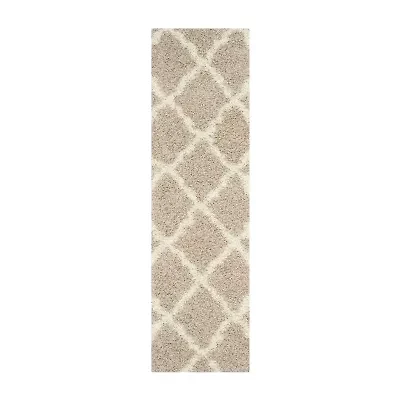 Safavieh Dallas Shag Collection Caris Geometric Runner Rug