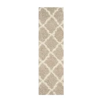 Safavieh Dallas Shag Collection Caris Geometric Runner Rug