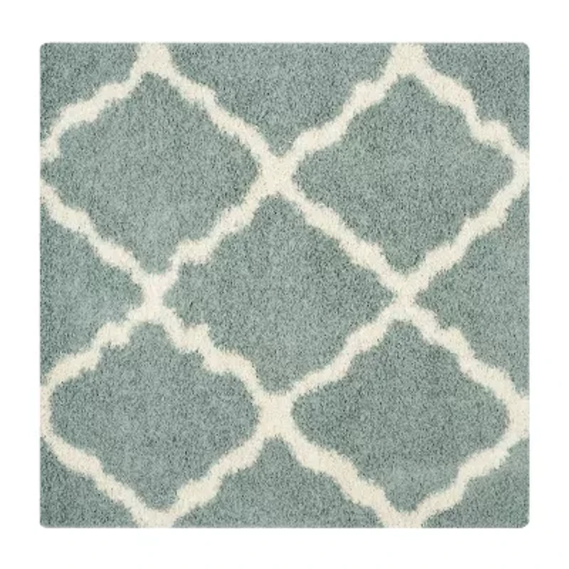 Safavieh Dallas Shag Collection Caris Geometric Square Area Rug