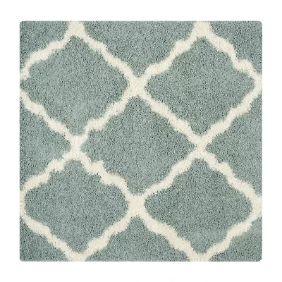 Safavieh Dallas Shag Collection Caris Geometric Square Area Rug