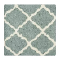 Safavieh Dallas Shag Collection Caris Geometric Square Area Rug